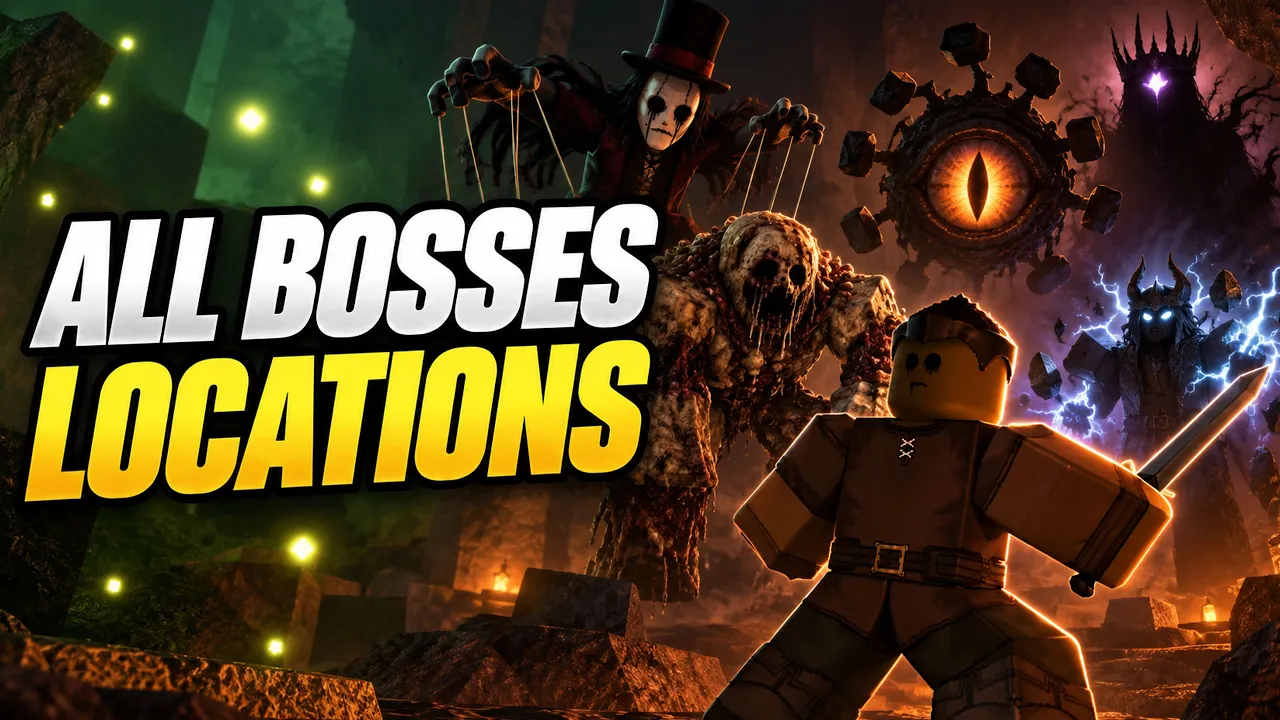Bosses and locations in The Veil Roblox