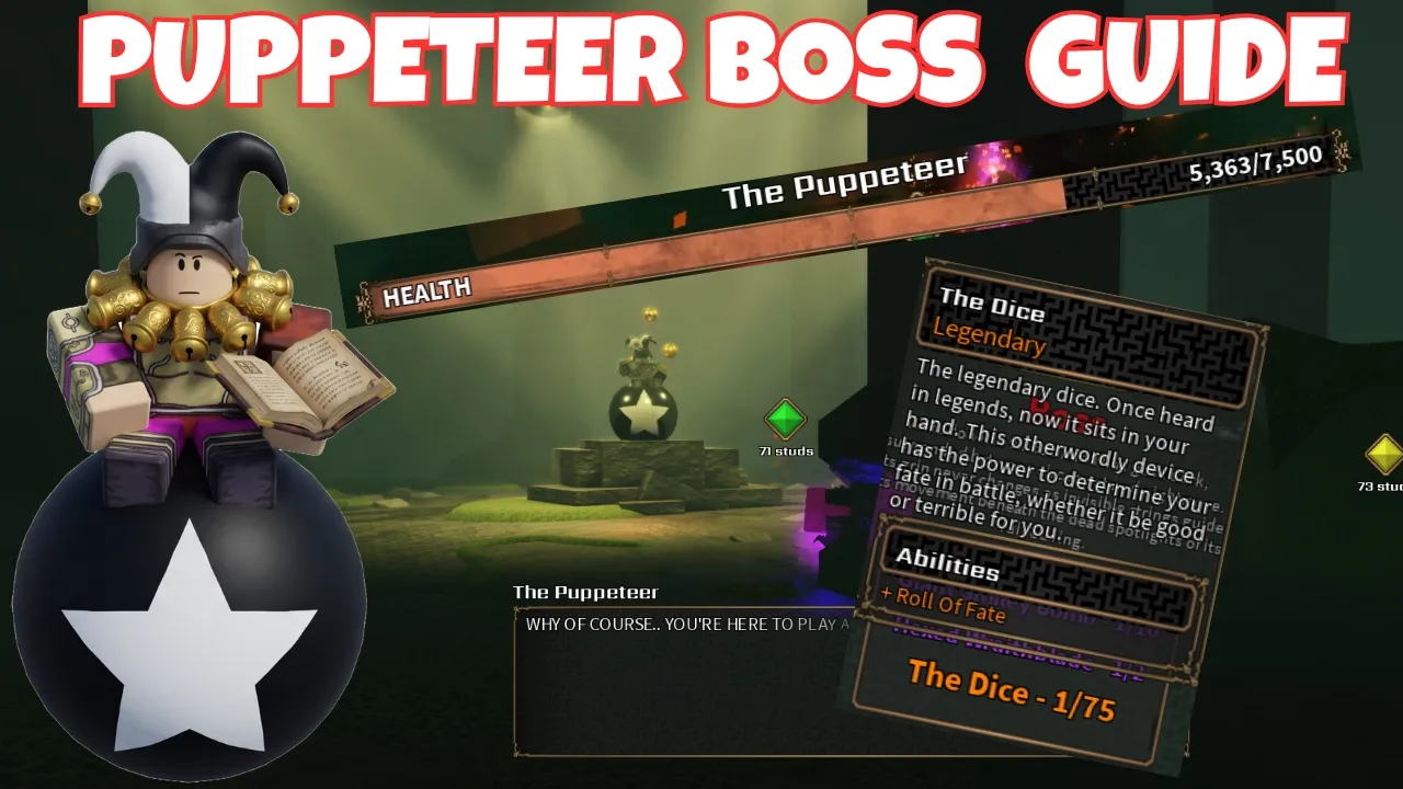 The Puppeteer boss fight in The Veil Roblox